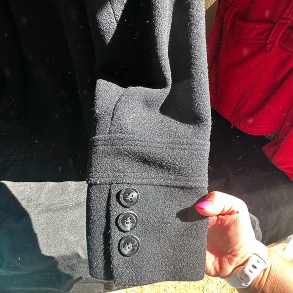 Black Peacoat - Winter Jacket - Picture 4 of 4
